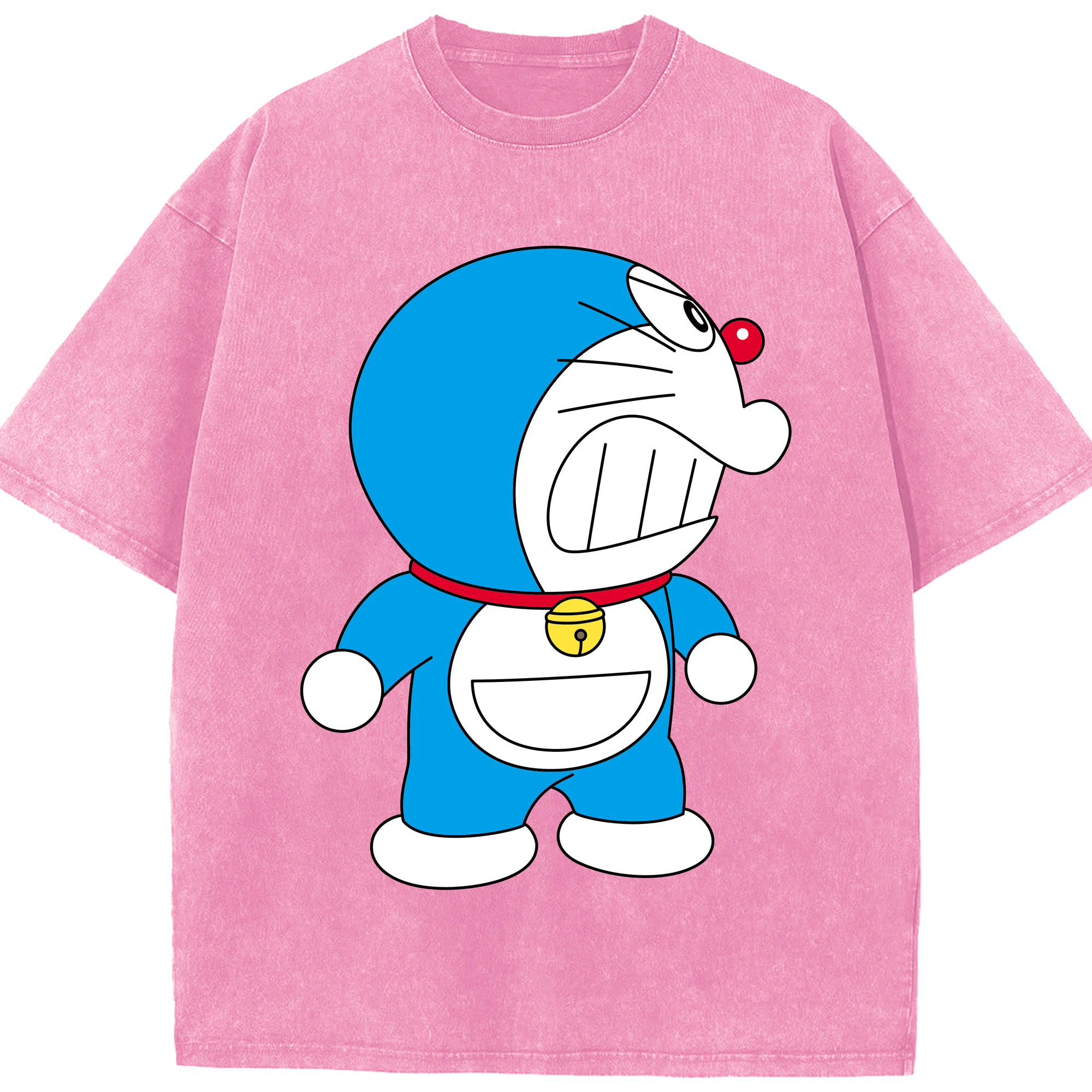 （画像用） ドラえもん Doraemon 綿100% ヴィンテージ風 半袖Tシャツ（フロントプリント）